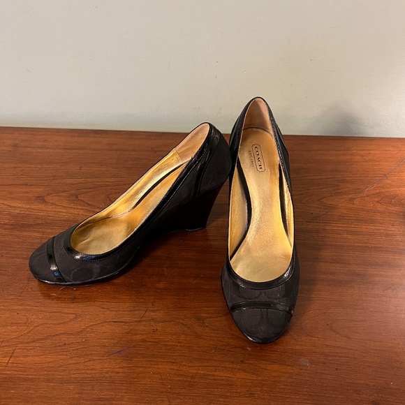 Coach Wedge Pumps - Picture 1 of 6